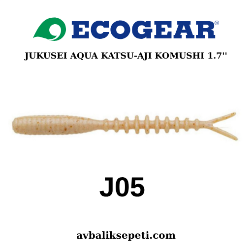 ECOGEAR JUKUSEI AQUA  KATSU-AJI KOMUSHI 1.7'' J05