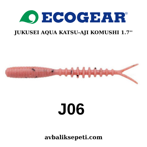 ECOGEAR JUKUSEI AQUA  KATSU-AJI KOMUSHI 1.7'' J06
