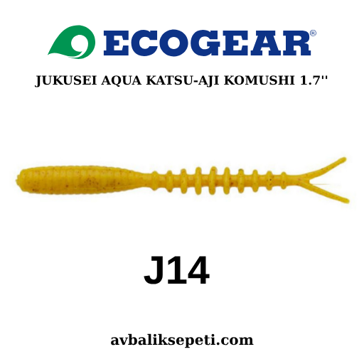 ECOGEAR JUKUSEI AQUA  KATSU-AJI KOMUSHI 1.7'' J14