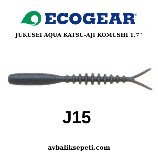 ECOGEAR JUKUSEI AQUA  KATSU-AJI KOMUSHI 1.7'' J15