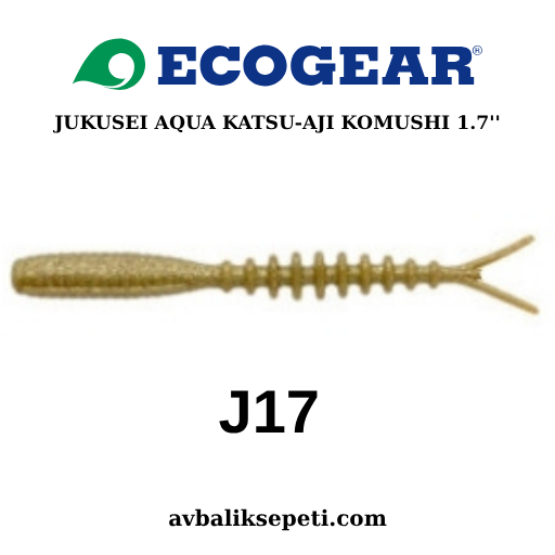 ECOGEAR JUKUSEI AQUA  KATSU-AJI KOMUSHI 1.7'' J17