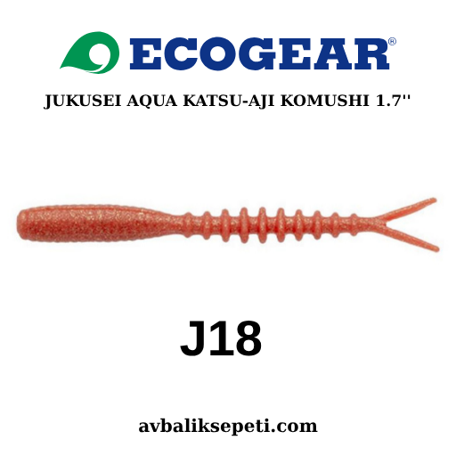 ECOGEAR JUKUSEI AQUA  KATSU-AJI KOMUSHI 1.7'' J18