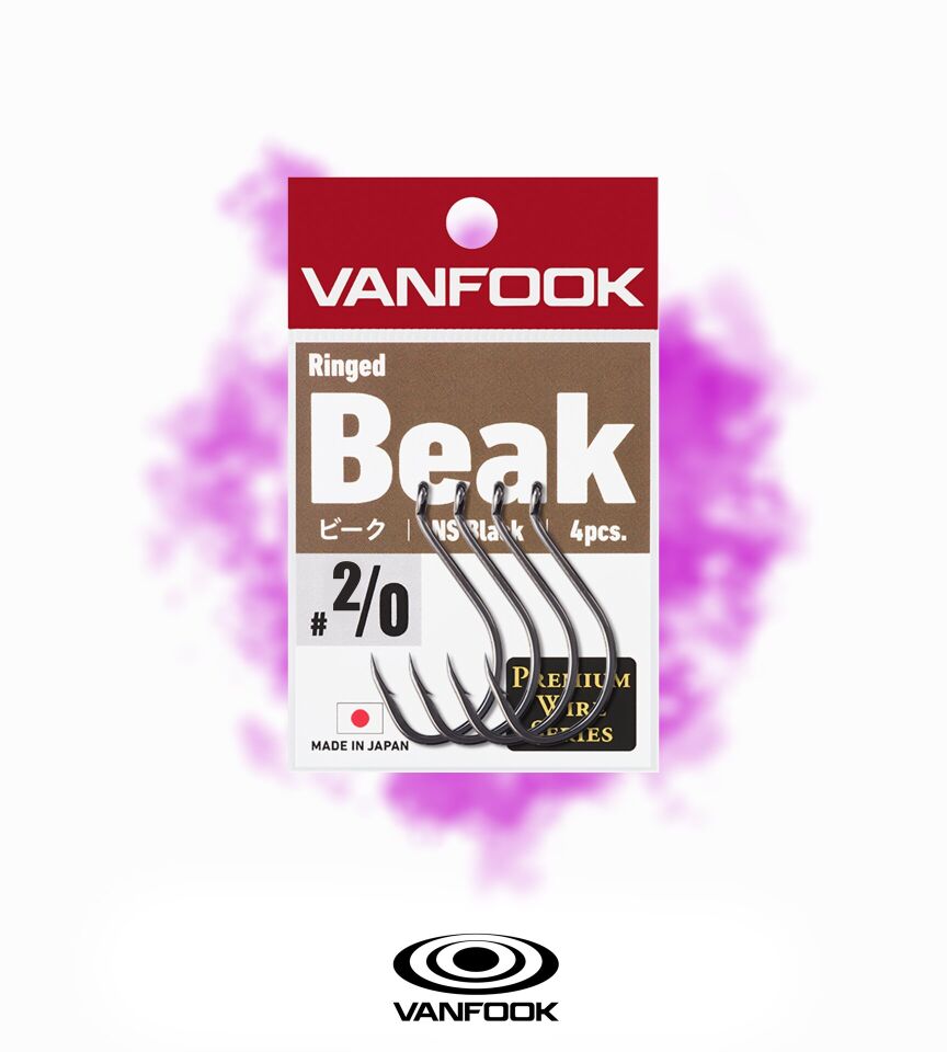 VANFOOK RINGED BEAK NS BLACK 7P #2/0