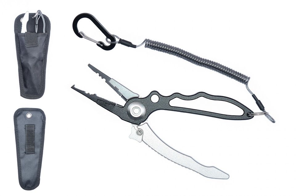 Captain 7506 Alüminyum Halka Açıcı İp Kesici Kılıflı Kendinden Kilitli 19cm Pense