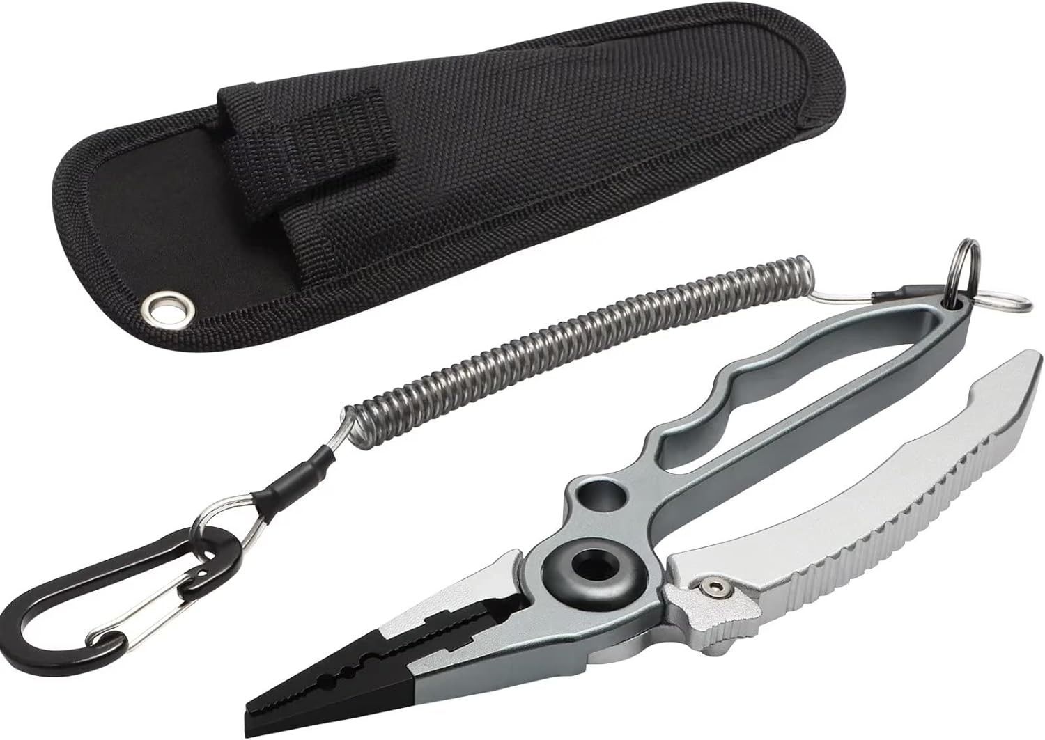 Captain 7506 Alüminyum Halka Açıcı İp Kesici Kılıflı Kendinden Kilitli 19cm Pense