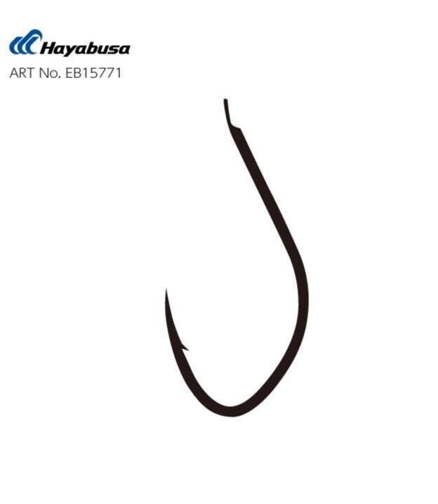Hayabusa HKAJ 157 Kısa Pala Dövme Olta İğnesi 15li Paket Black Nikel