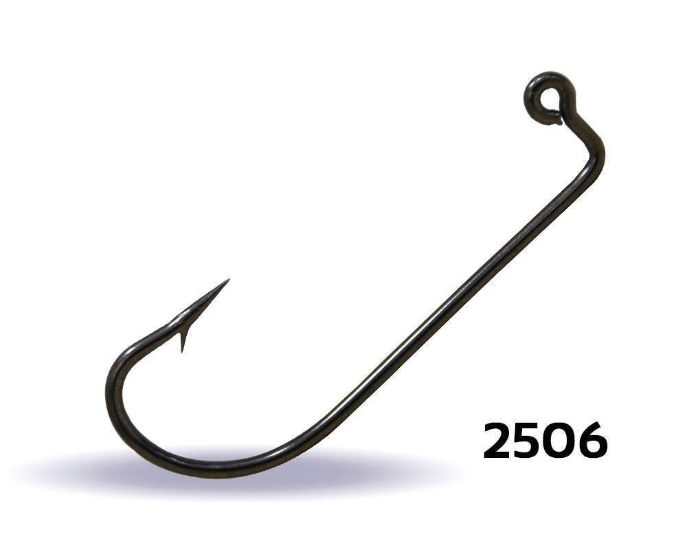 Youvella 2506 Jig Head İğnesi Dövme Delikli Uzun 100lü Kutu Black Nikel Standart