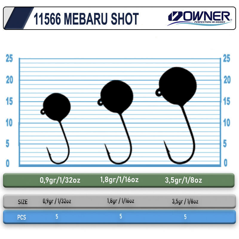 Cultiva 11566 Mebaru Shot Glow Lrf Jighead