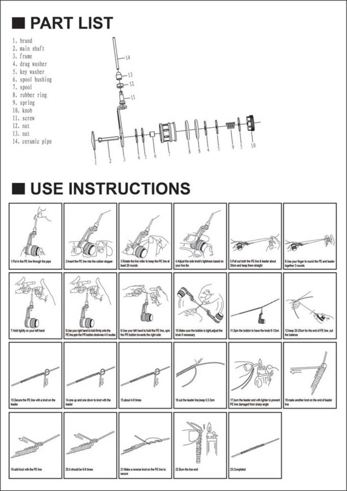 Gosen 7618 Bobin Knotter İp Misina Düğümleme Aparatı