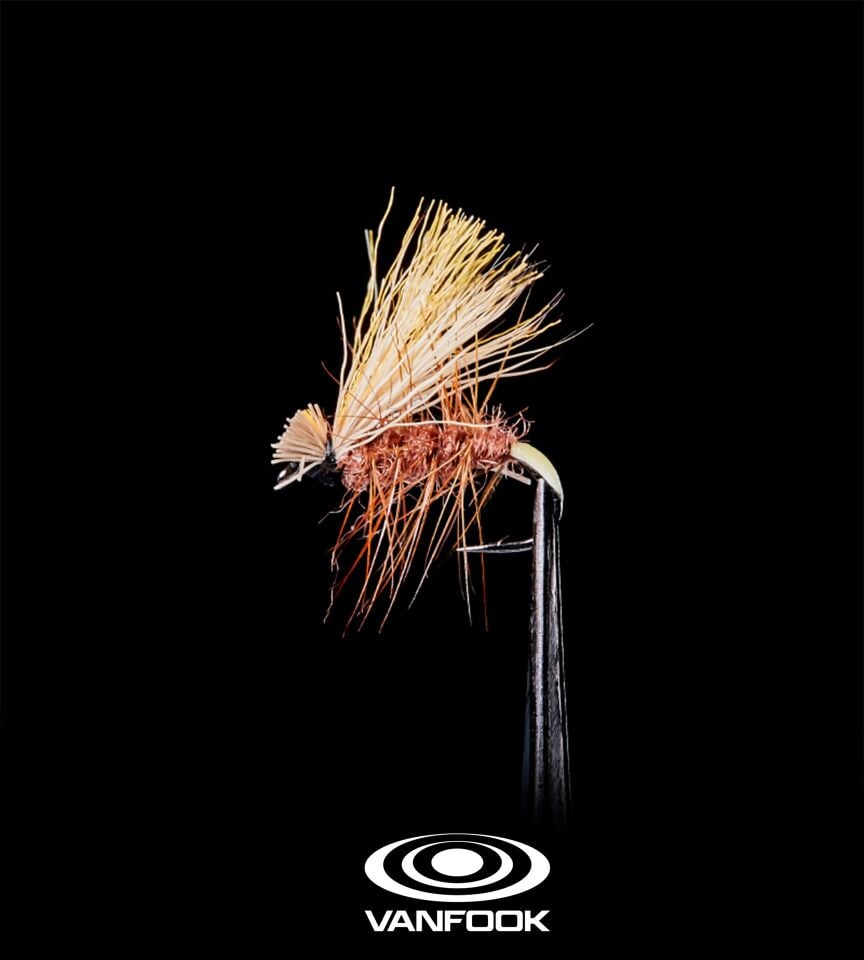 VANFOOK VTF-041 TENKARA FLY DRY S GLOW 5P #14