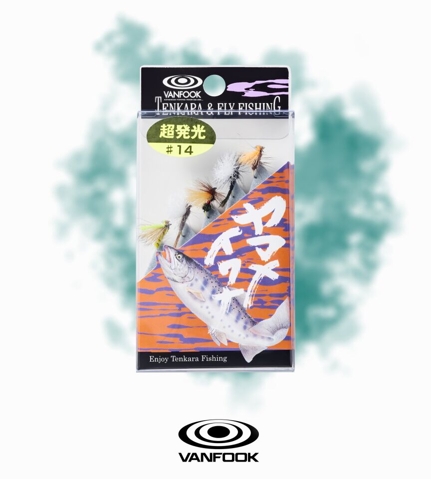 VANFOOK VTF-041 TENKARA FLY DRY S GLOW 5P #14