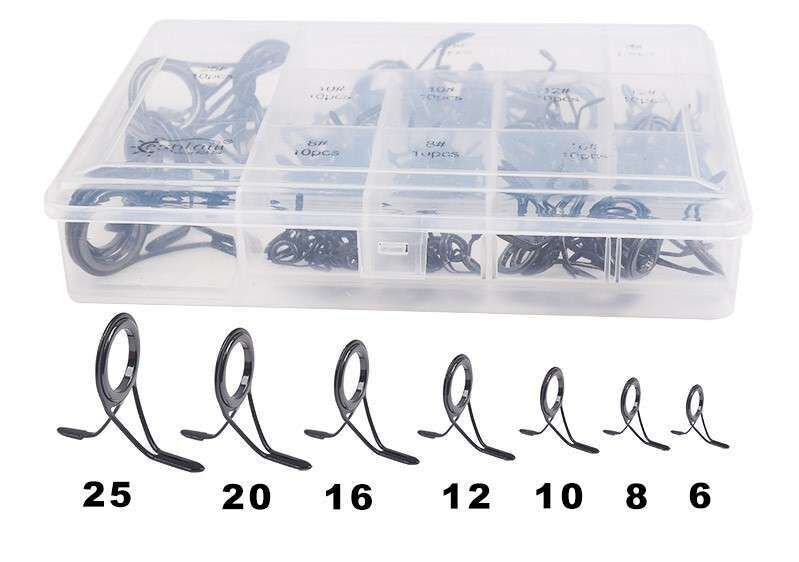 Captain Spin Kamış Halka Seti İki Ayaklı Porselen 100lü Kutu 6-8-10-12-16-20-25mm