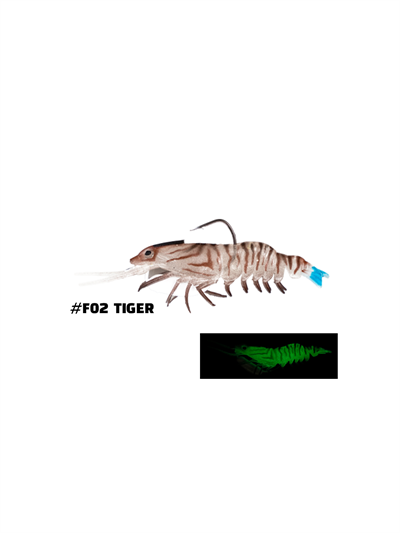 Fujin Caridex 65mm 6.3gr Silikon Karides F02 Tiger