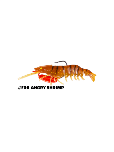 Fujin Caridex 65mm 6.3gr Silikon Karides F06 Angry Shrimp