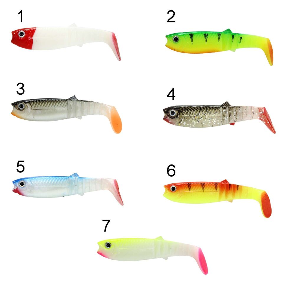 Captain 3569 Style Soft 8cm Levrek Silikonu 5li Paket Suni Yem 1