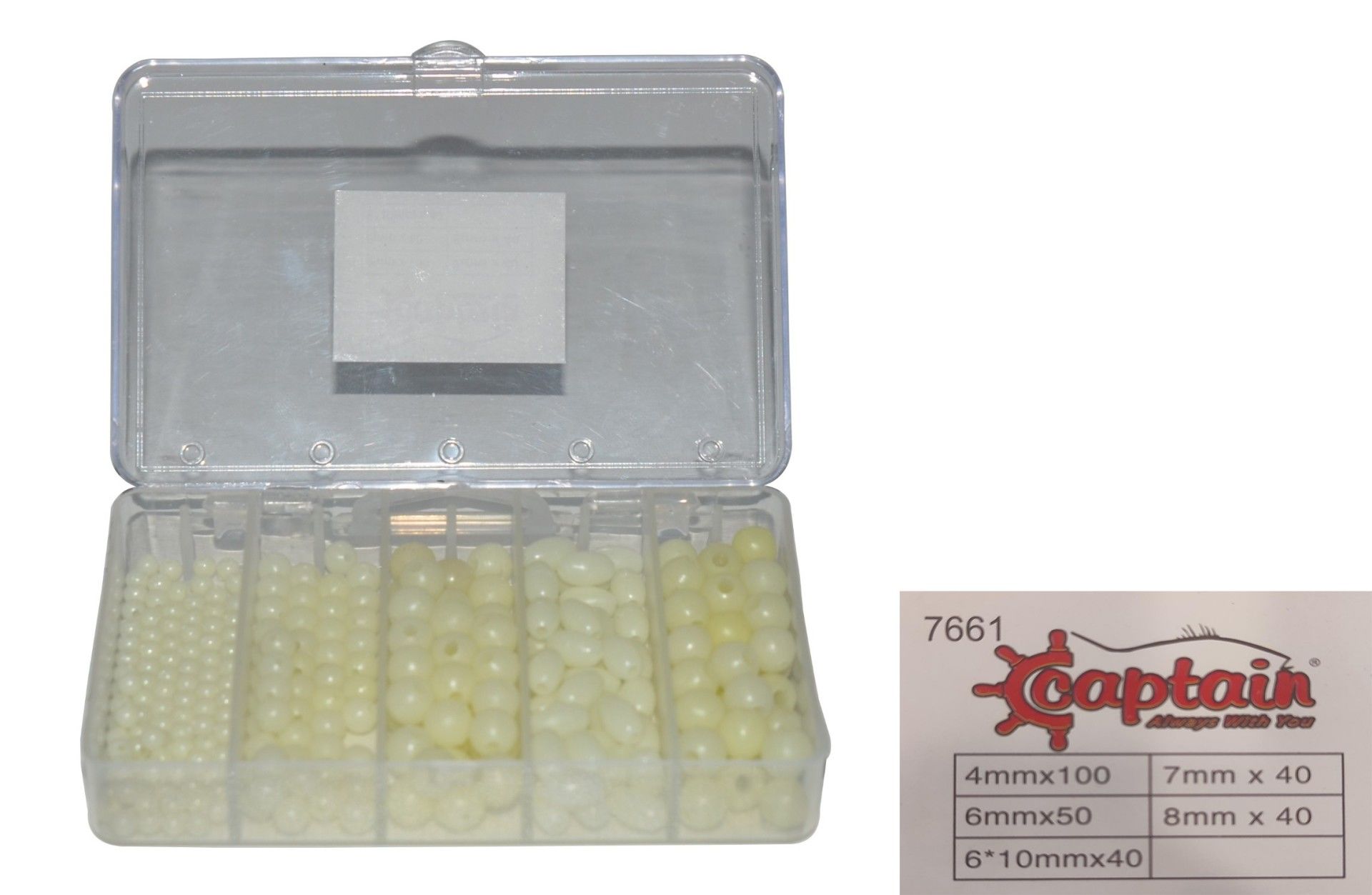 Captain 7661 Boncuk Set Hazır Takım ve Çapari Boncuğu Glow