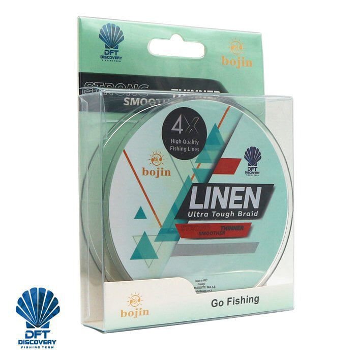 DFT Bojin 4X Linen İp Misina 0.16 mm 300 m Yeşil