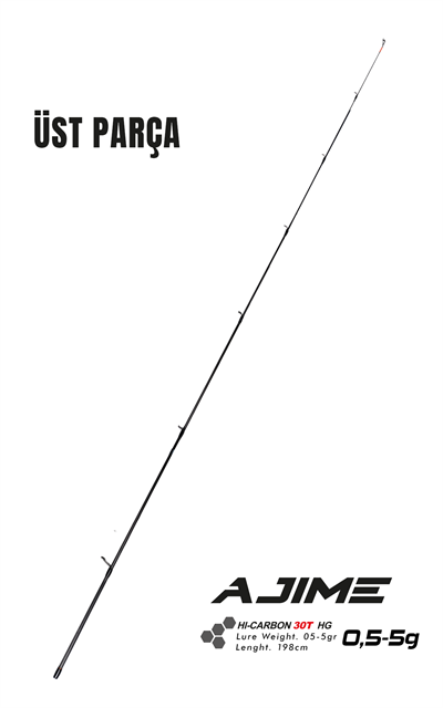 Fujin Ajime 198cm 05-5gr LRF Kamışı #1 Üst Parça