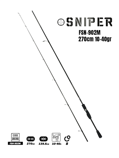 Fujin Sniper 270cm 10-40gr Spin Kamış FSN-902M
