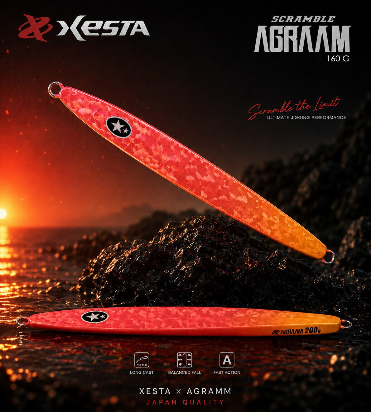 XESTA SCRAMBLE AGRAAM 160G JIG PO