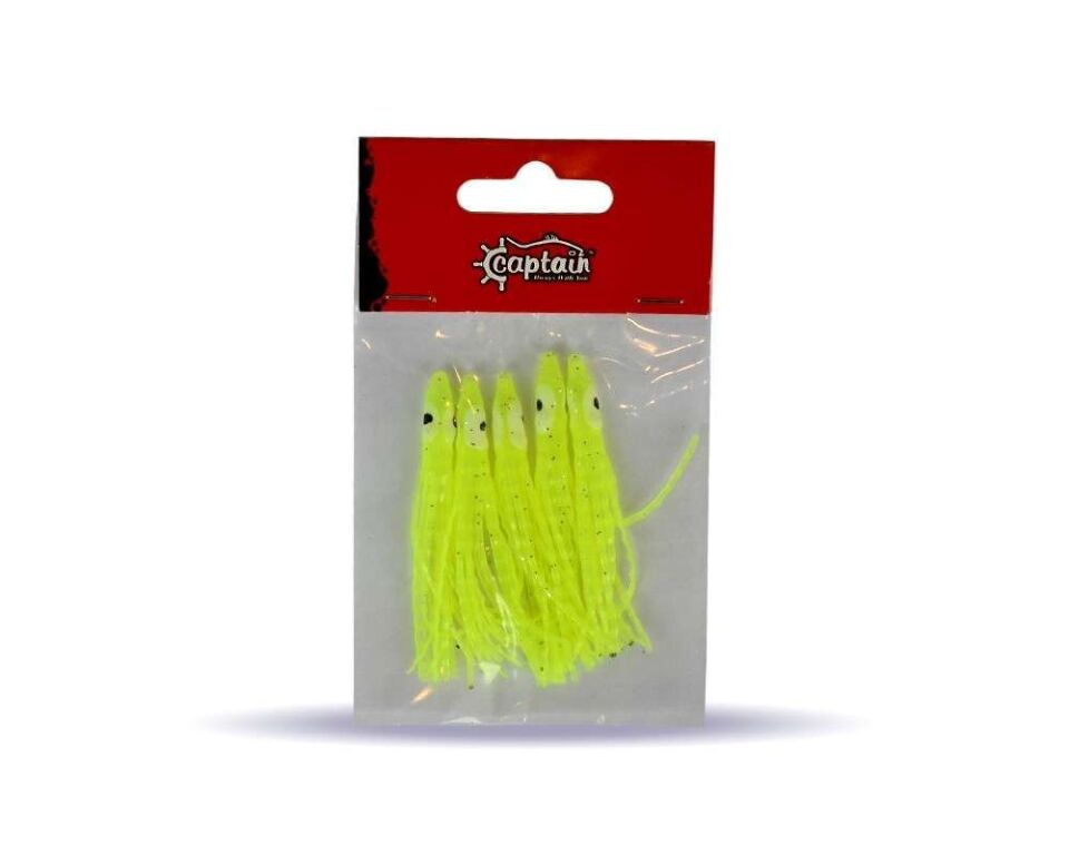 Captain 3594 Octopus Curly 6cm Ahtapot Sübye 5li Paket Suni Yem 1