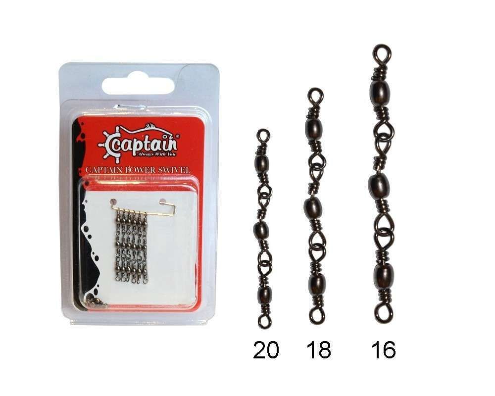 Captain 5105 3 Zincir Fırdöndü 6lı Paket Black Nikel