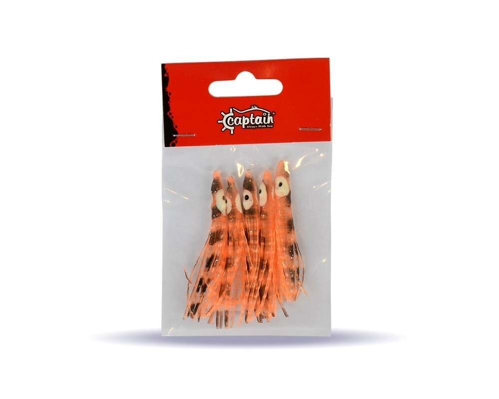 Captain 3594 Octopus Curly 6cm Ahtapot Sübye 5li Paket Suni Yem 2