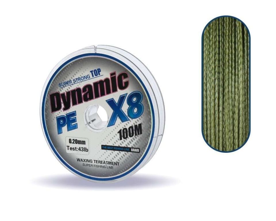 Captain Dynamic Soft PE 8 Örgü İp Misina 100mt Yeşil Standart