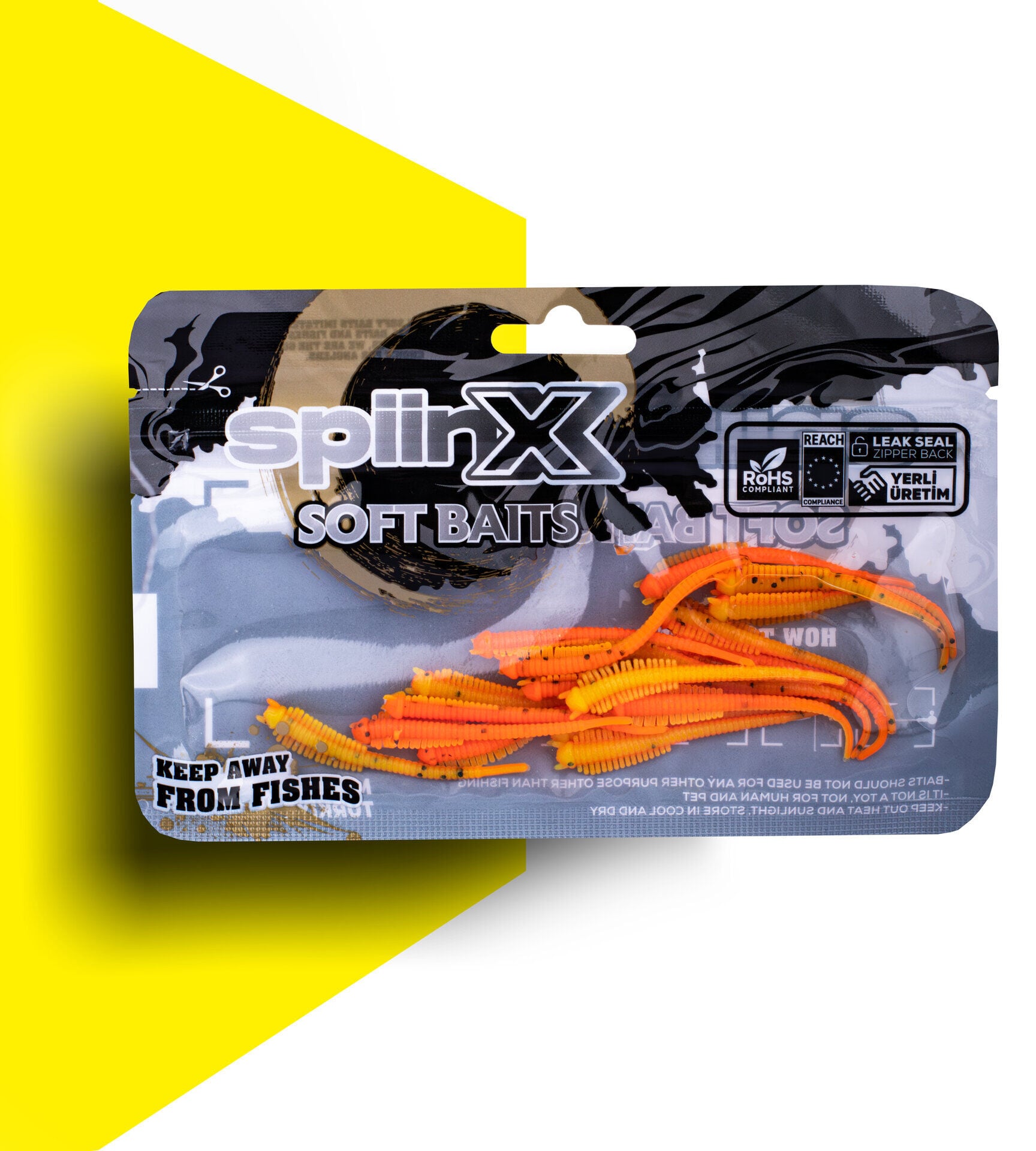 SPIINX SANDWORM SİLİKON 6CM 18P FIRE TIGER