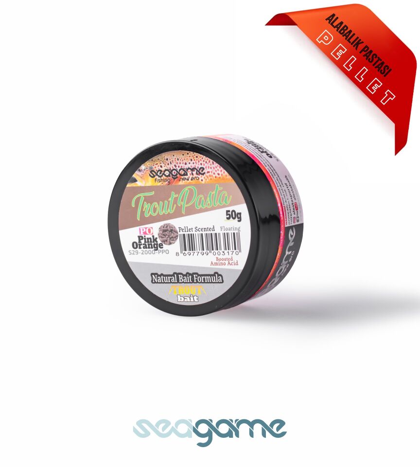 SEAGAME TROUT PASTA ALABALIK HAMURU PELLET PEMBE/TURUNCU 50G