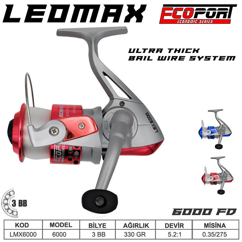 Ecoport  Leomax 6000 Olta Makinası 3 bb KIRMIZI