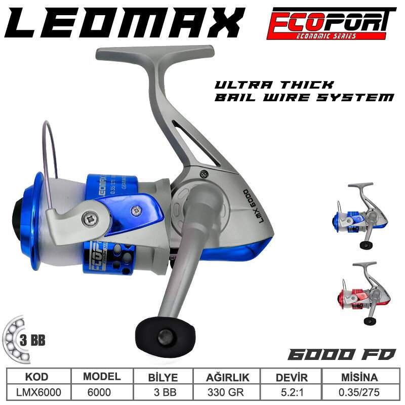 Ecoport  Leomax 6000 Olta Makinası 3 bb MAVİ