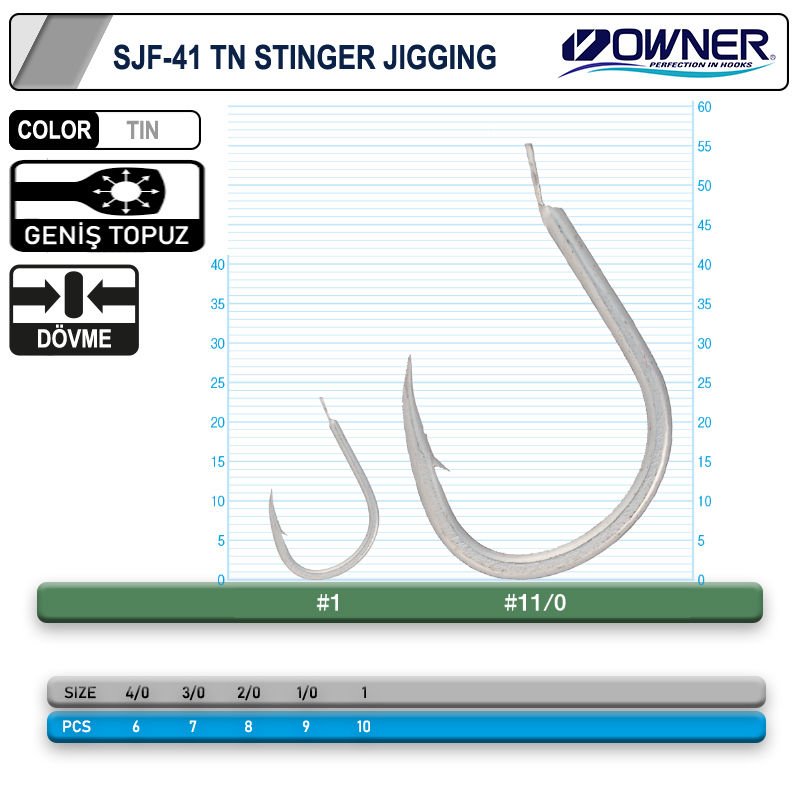 Cultiva 11699 Stinger Jigging Jig İğnesi