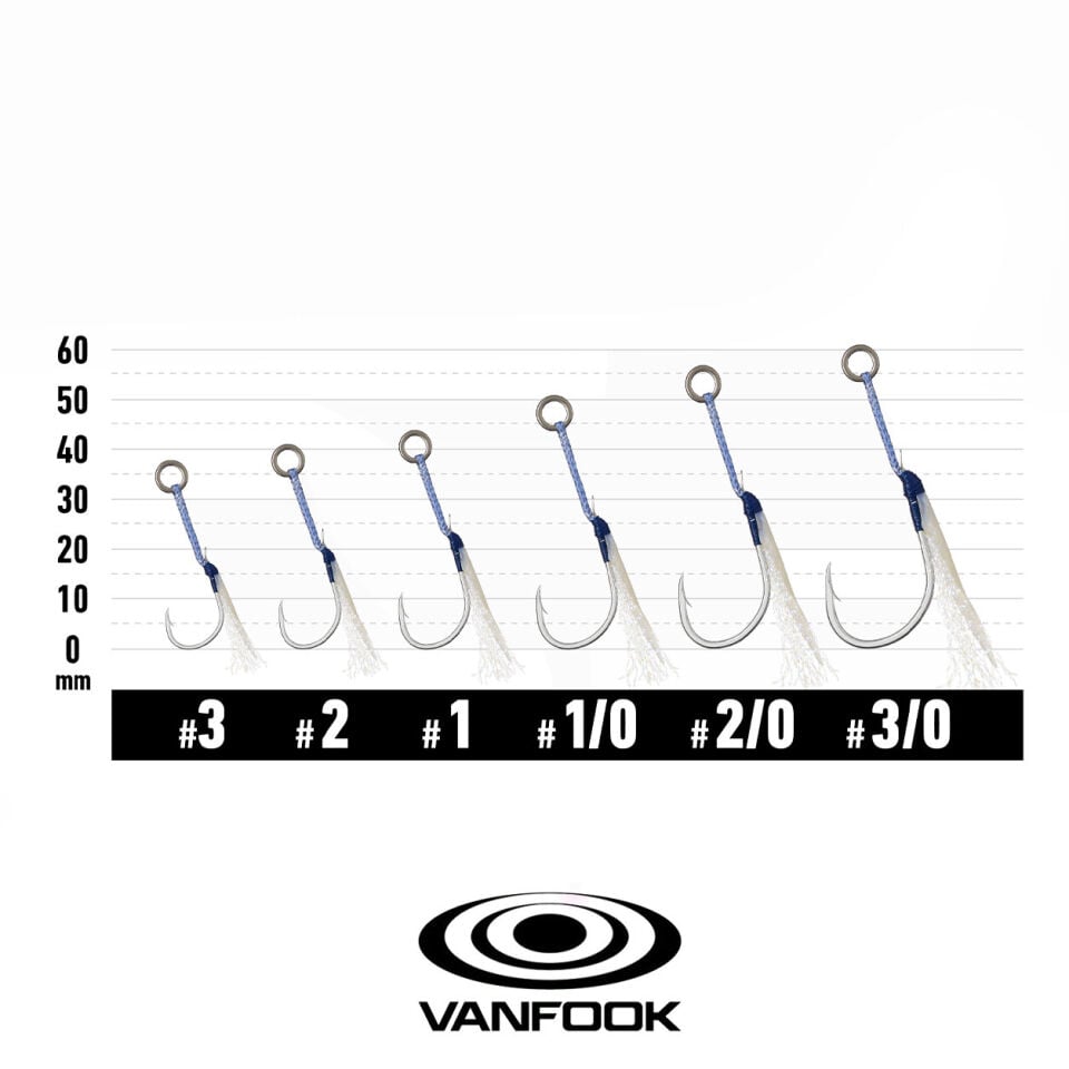 VANFOOK JD-50 JIGEN DECO ASSIST 2P #2/0