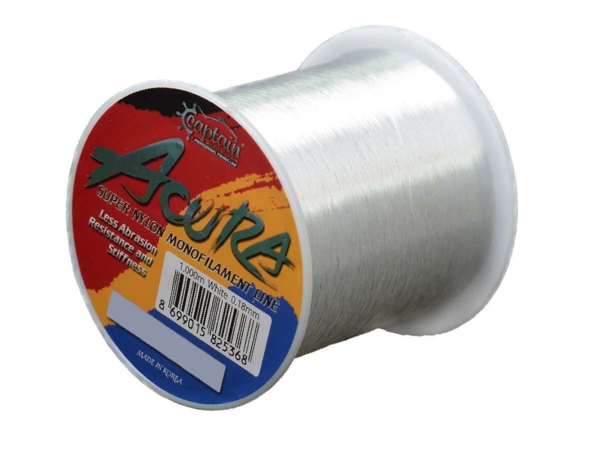 Captain Acura 1000mt Monofilament Misina Beyaz Standart - 1.00 MM