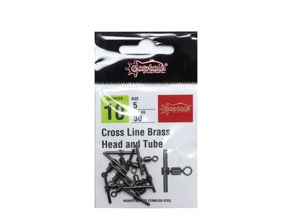 Captain 5127 Tube T Fırdöndü 10lu Paket Black Nikel