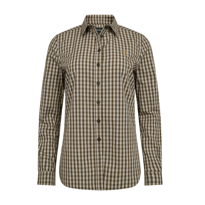 DEERHUNTER Lady Bridget Kahverengi KareliGömlek 38