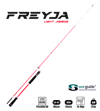 Fujin Freyja Light Jigging 180cm 15-90gr Jig Kamış