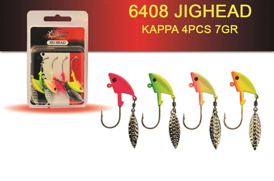 Captain Jig Head Kappa 4lü Mix Set Kaşıklı Jig Head