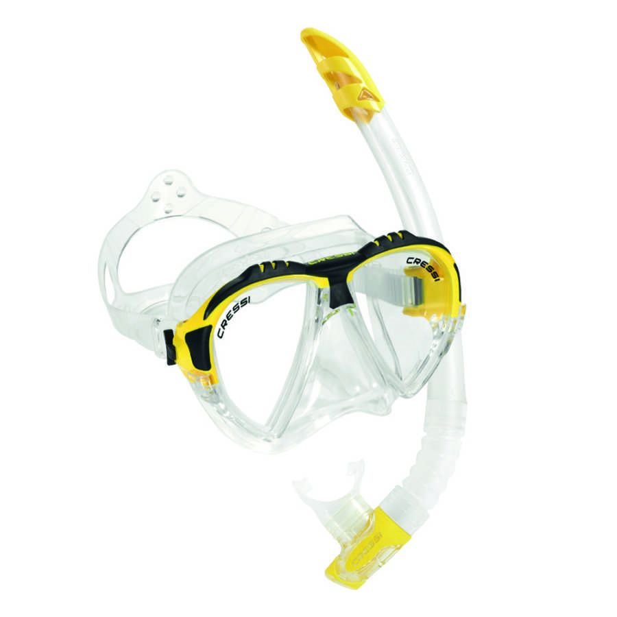 Cressi Matrix Maske Gamma Şnorkel Seti CLEAR-YELLOW