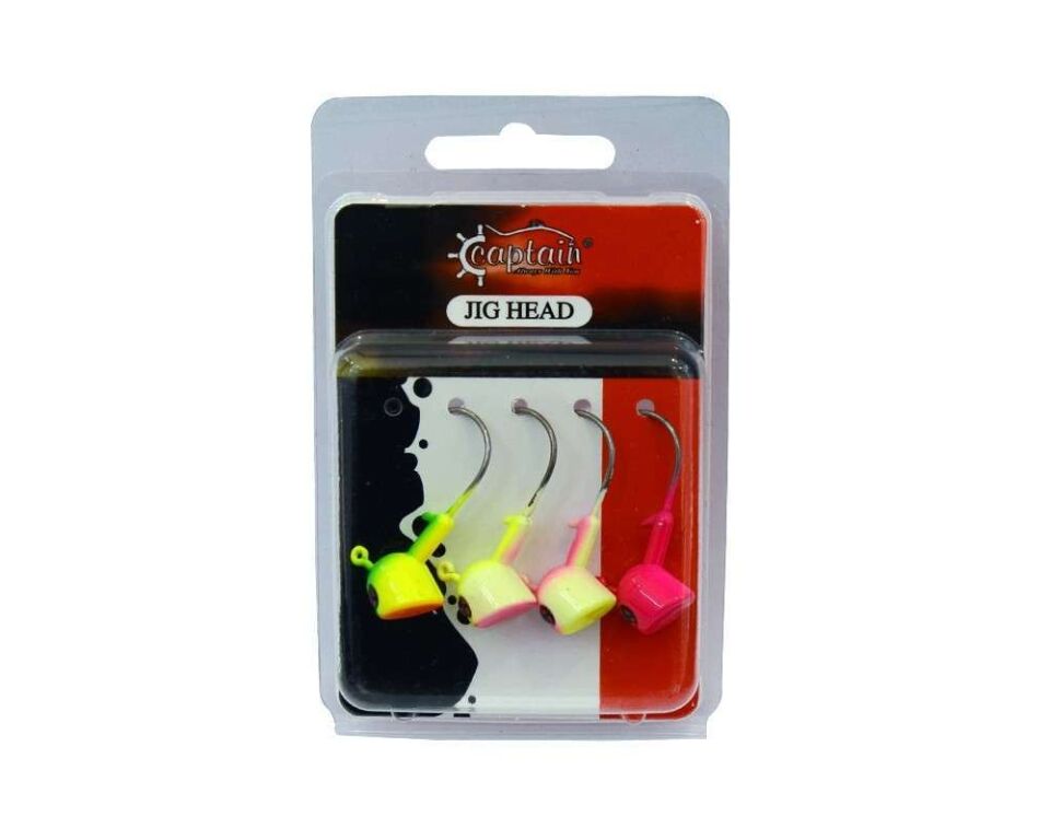 Captain Jig Head Bastet 4lü Mix Set Kesik Kafa Jig Head Standart - 10 GR