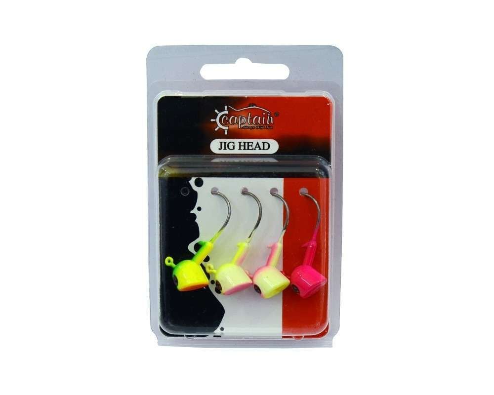 Captain Jig Head Bastet 4lü Mix Set Kesik Kafa Jig Head Standart - 14 GR