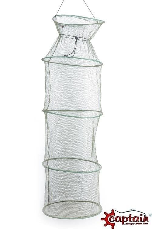 Captain 6645 Livar File Sık Gözlü 5 Çemberli Sazan Filesi 35x125cm