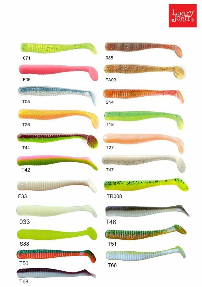 Lucky John Long John 3.1'' (7.87 cm) 8P Silikon Yem