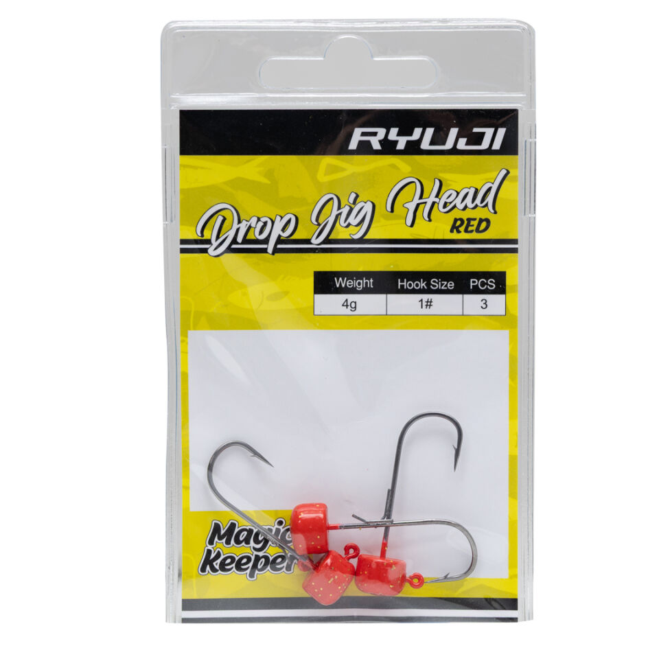 RYUJI DROP JIGHEAD RED UV İĞNE (3 ADET)