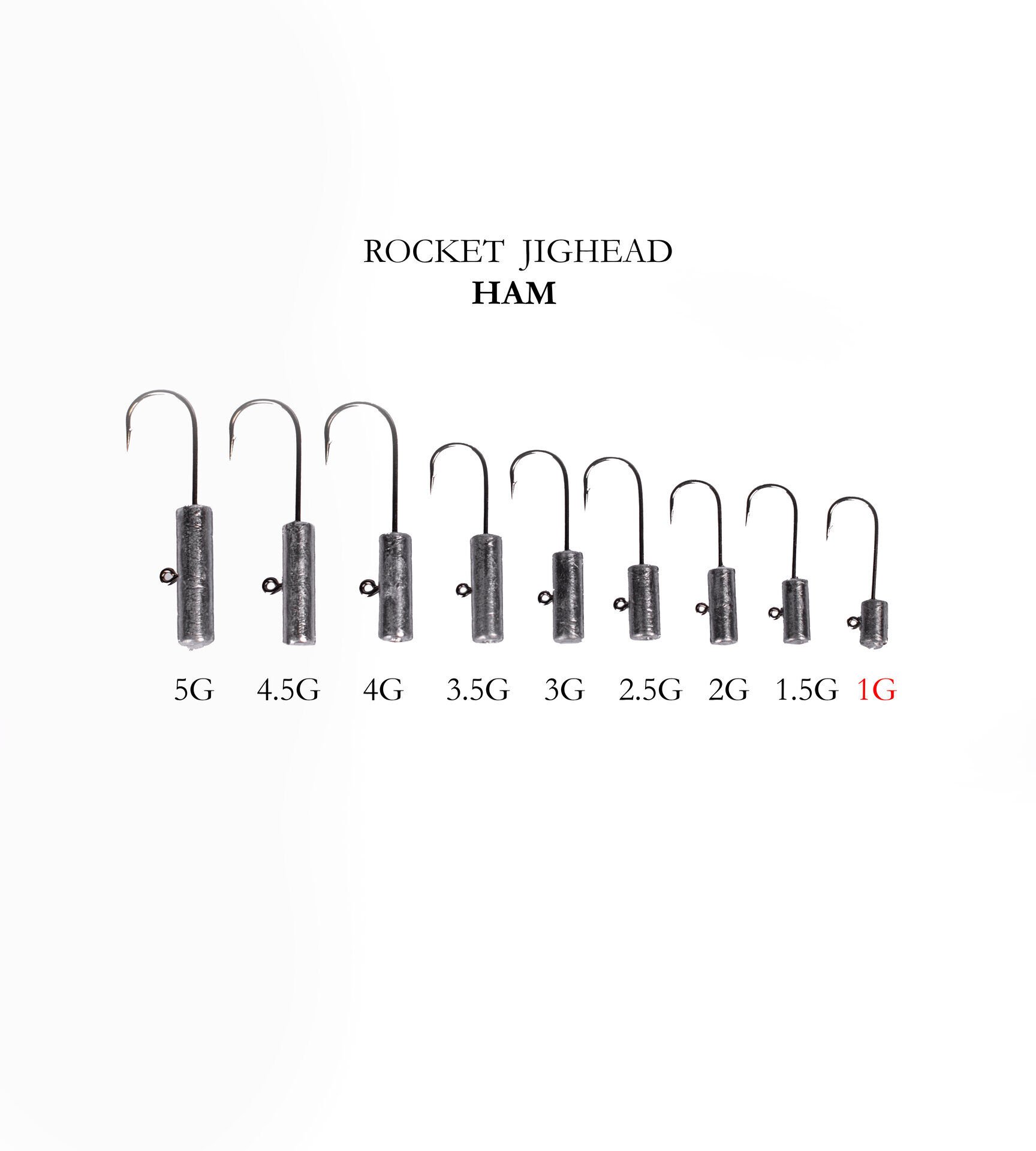 ROCKET JIGHEAD HAM 4P 1G