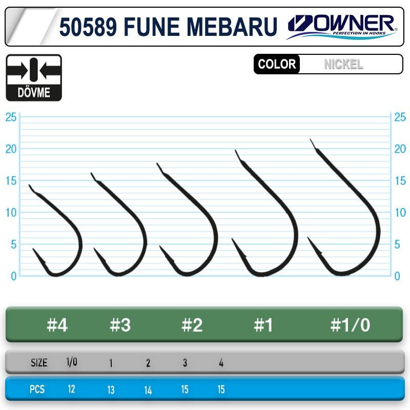 Owner 50589 Fune Mebaru White İğne