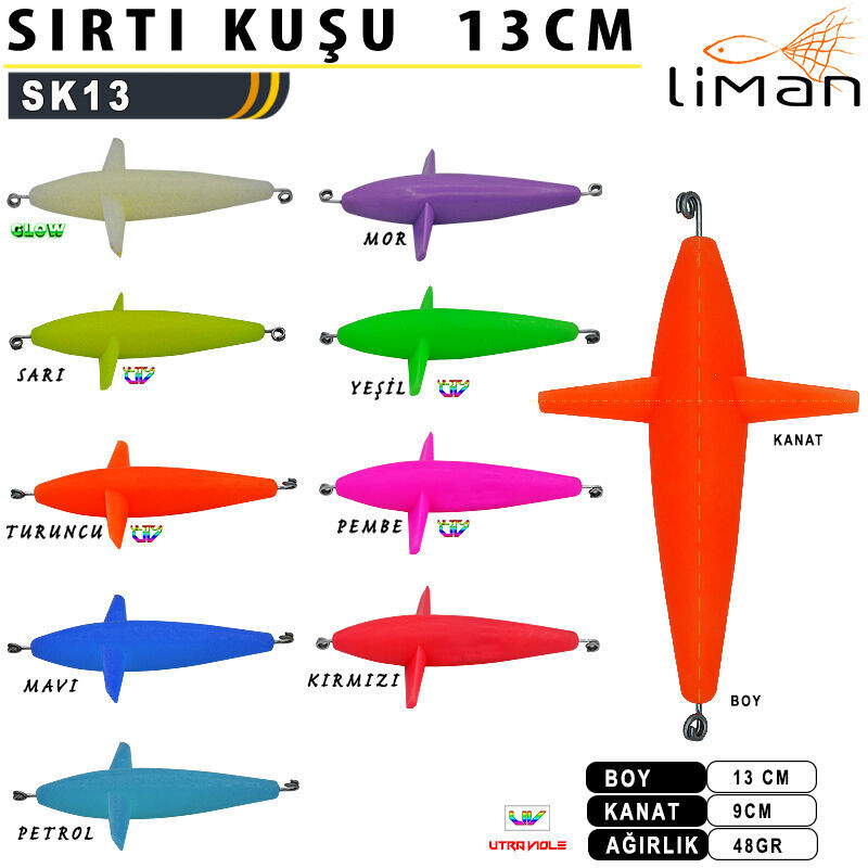 Liman Sırtı Kuşu 13 cm 10 Adetli