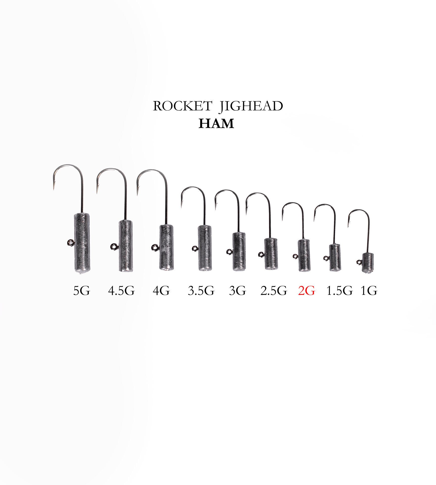 ROCKET JIGHEAD HAM 4P 2G