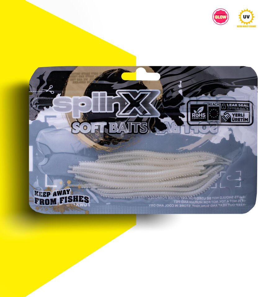 SPIINX ISOME SİLİKON 11CM 14P GLOW PEARL WHITE